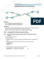 1.3.2.5 Packet Tracer - Investigating Directly Connected Routes Instructions