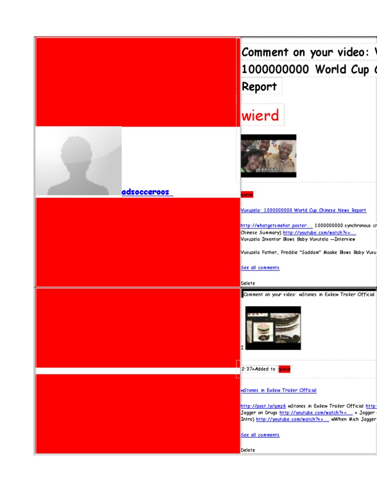 YouTube Vuvuzela & Music Mix | PDF | Leisure | Fifa World Cup Tournaments