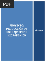 Proyecto Producción de Forraje Verde Hidropónico