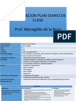 Presentacion Plan Diario de Clase Segunda Presentacion