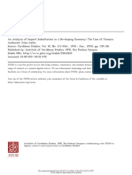 Anlysis of Import Substitution in Developing Economi Case Jamaica