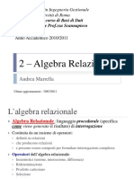 ES2 Algebra Relazionale