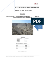 Informe de Calidad de Material de Cantera