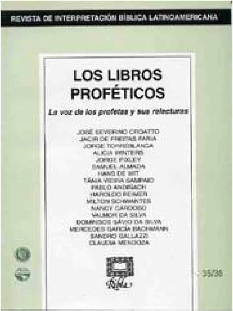 A V Los Libros Profeticos Pdf Ezequiel Isaias