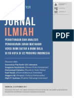 Gerakan Nasional Menghitung Jarak Matahari Versi Bumi Datar & Bumi Globe