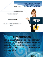 Psicopatologia de La Atencion