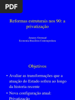 11- Reformas Estruturais Anos 90- Privatização