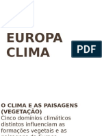 O CLIMA Europa