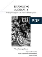 Performing Modernity: Practicing Consumption in The Face of A Global Imaginaries