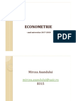 Curs1. Econometrie Introducere 2017 Ma