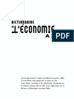 Dictionnaire de l Economie