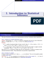 1 Introduction To Statistical Inference