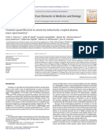 2013 Uranium Quantification in Semen by Inductively Coupled Plasma Mass Spectrometry