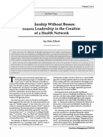 1994 Leadership Without Bosses-Shared Leadership in The Creation of A Health Network