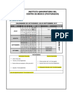 Calendarios MAESTRIA