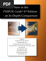 What is New in PMBOK Guide 6th Ed