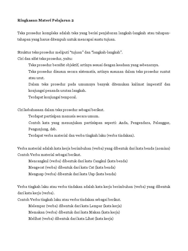Teks Prosedur Kompleks Pdf