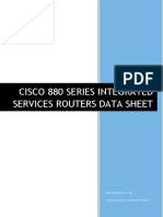 Cisco 880 Series Integrated Services Routers Data Sheet