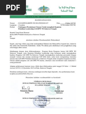 Kop Surat Wahdah Islamiyah Contoh Kop Surat