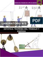 Laboratorio N°3: Estática: Teorema Del Trabajo Y Energia