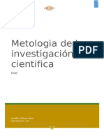 METODOLOGÍA DE LA Investigación CIENTÍFICA