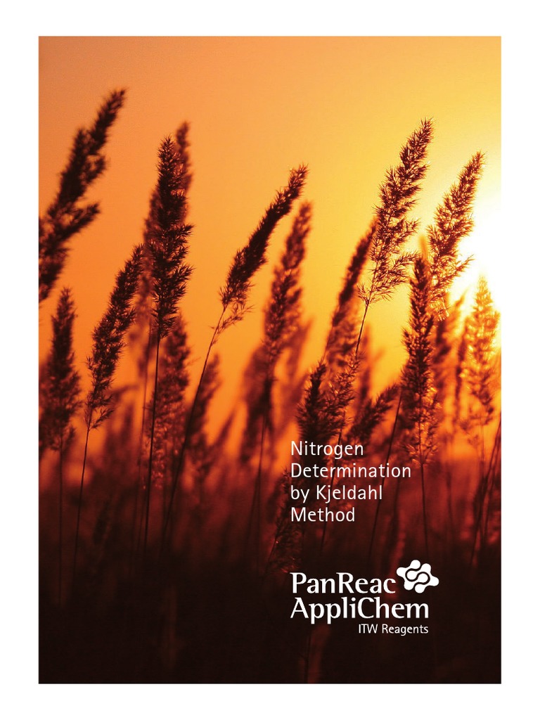 Nitrogen Determination by Kjeldahl Method PDF Titration Chemistry