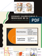 Lesiones Ligamentarias y Meniscales de La Rodilla