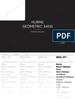 HurmeGeometricSans No4 Specimen PDF