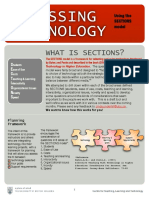 Assessing Technology: What Is Sections?