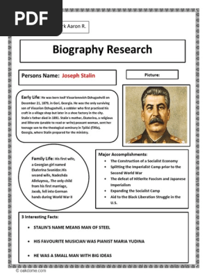 Biography Research