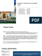 Project Management: Construction of A Customised Home (MS Project 10)