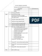 Daftar Cheklist Dokumen