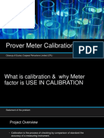 Prover Meter Calibration