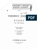 Chopin - Trois Nouvelles Etudes - Schirmer - Revised and Fingered by Arthur Friedheim