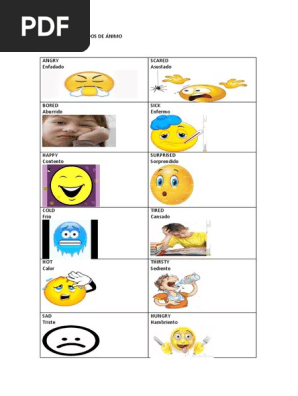 Vocabulario Ingles 2º P Estados Animo