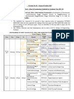 FYMTech Exam Schedule Oct17