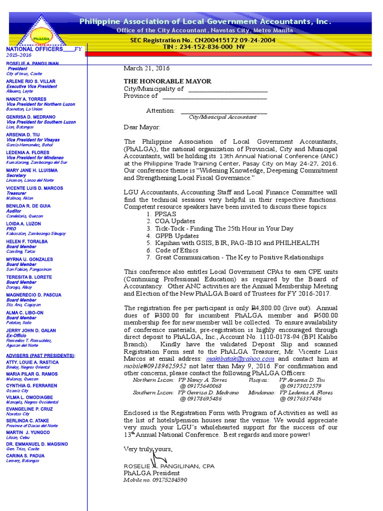 PhALGA 13th Annual Conference 2016 | PDF | Philippines | Government