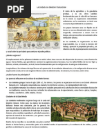 La Ciudad- Su Origen y Evolucion