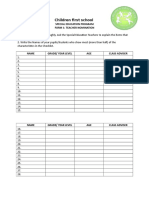 Children First School: Special Education Program Form 1: Teacher Nomination Directions