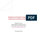 Existencia de Soluções de Equações Diferenciais em Serie de Potencia PDF