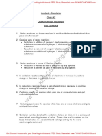 Subject: Chemistry Class: XI Chapter: Redox Reactions Top Concepts