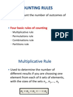 Counting Rules: Used To Count The Number of Outcomes of An Event