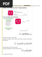 Arti Terjemahan Surat Al Fatihah Lengkap Dengan Maknanya