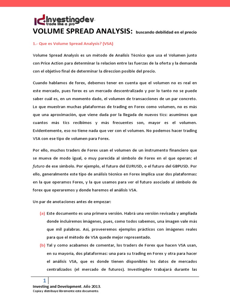 Análisis del Volumen y Spread en Forex | PDF | Bajo | Mercado de divisas
