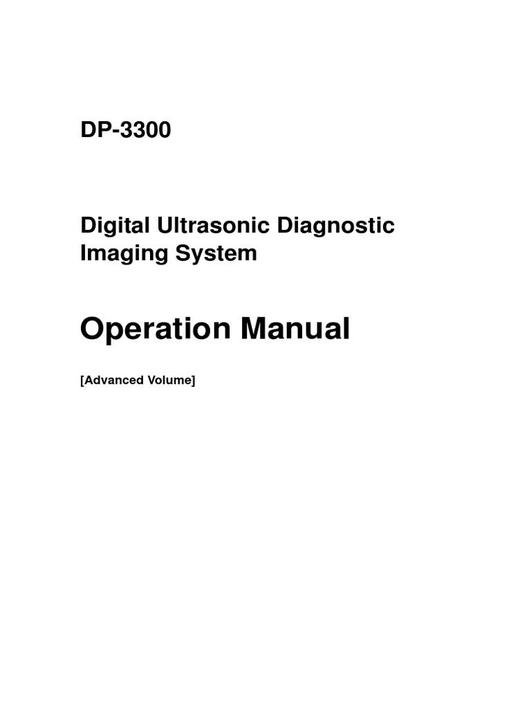 DP-3300 Operation Manual Advanced Volume | Menu (Computing) | Port  (Computer Networking)