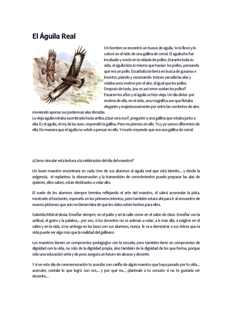 El Águila Real | PDF | Pollo | Aves