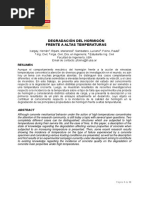 Degradación Del Hormigón Frente A Altas Temperaturas.