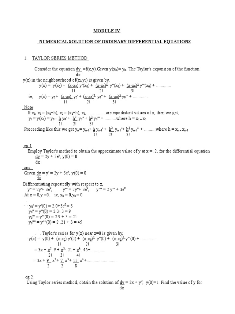 Module 4 Pdf Analysis Differential Calculus