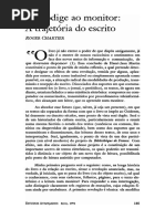 CHARTIER, Roger - Trajetória Do Escrito