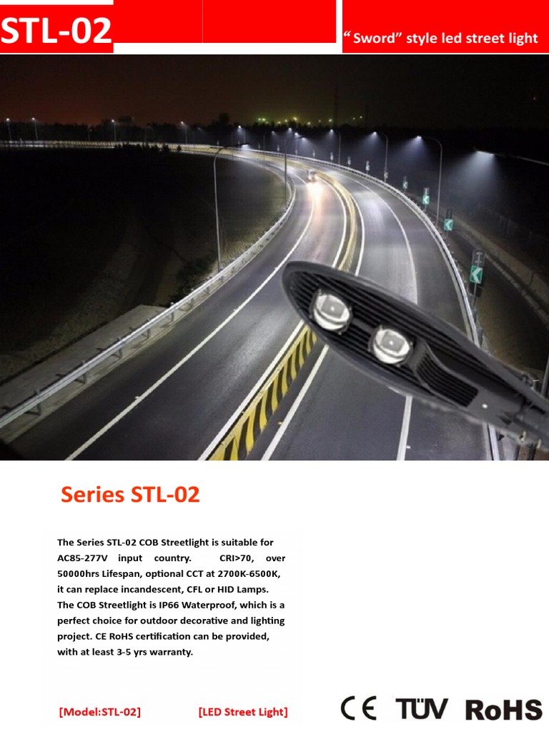 DATA SHEET de Led Street Light Street Light Light Emitting Diode